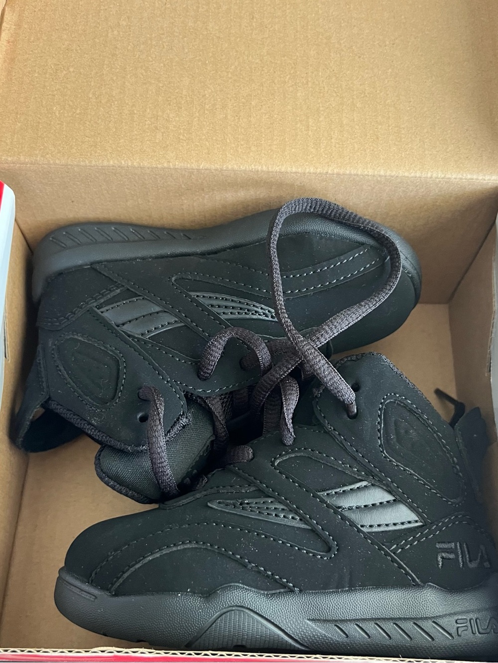 Fila Black Infant Shoes